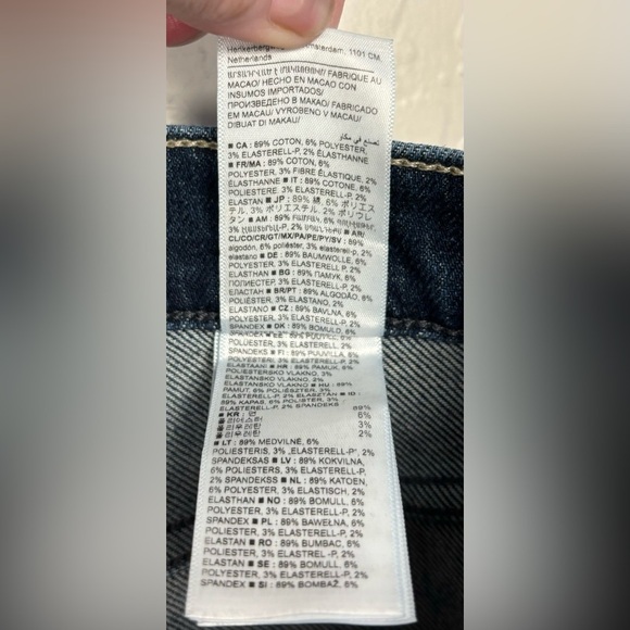 Banana Republic Dark Wash Blue Denim Classic High Rise‎ Skinny Jeans 26 0640 - Picture 6 of 8